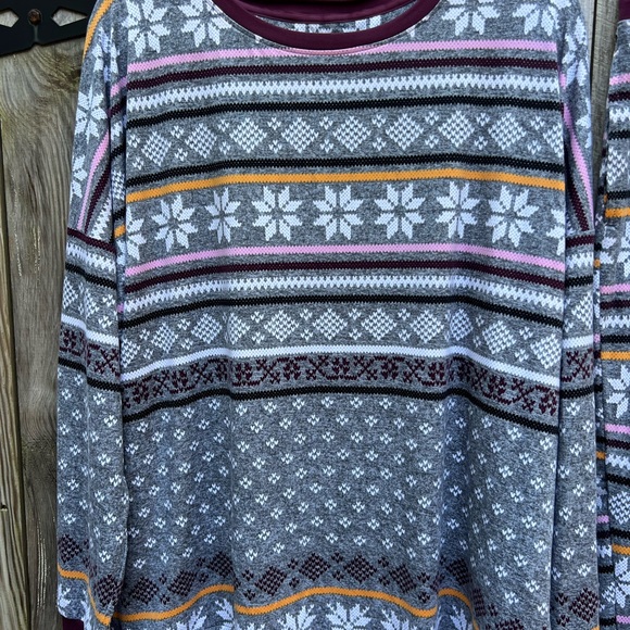 SIMPLY VERA VERAWANG Isle 2 Piece Lounge Sleep Pajama Set Sz XXL NWT NEW - Picture 3 of 16